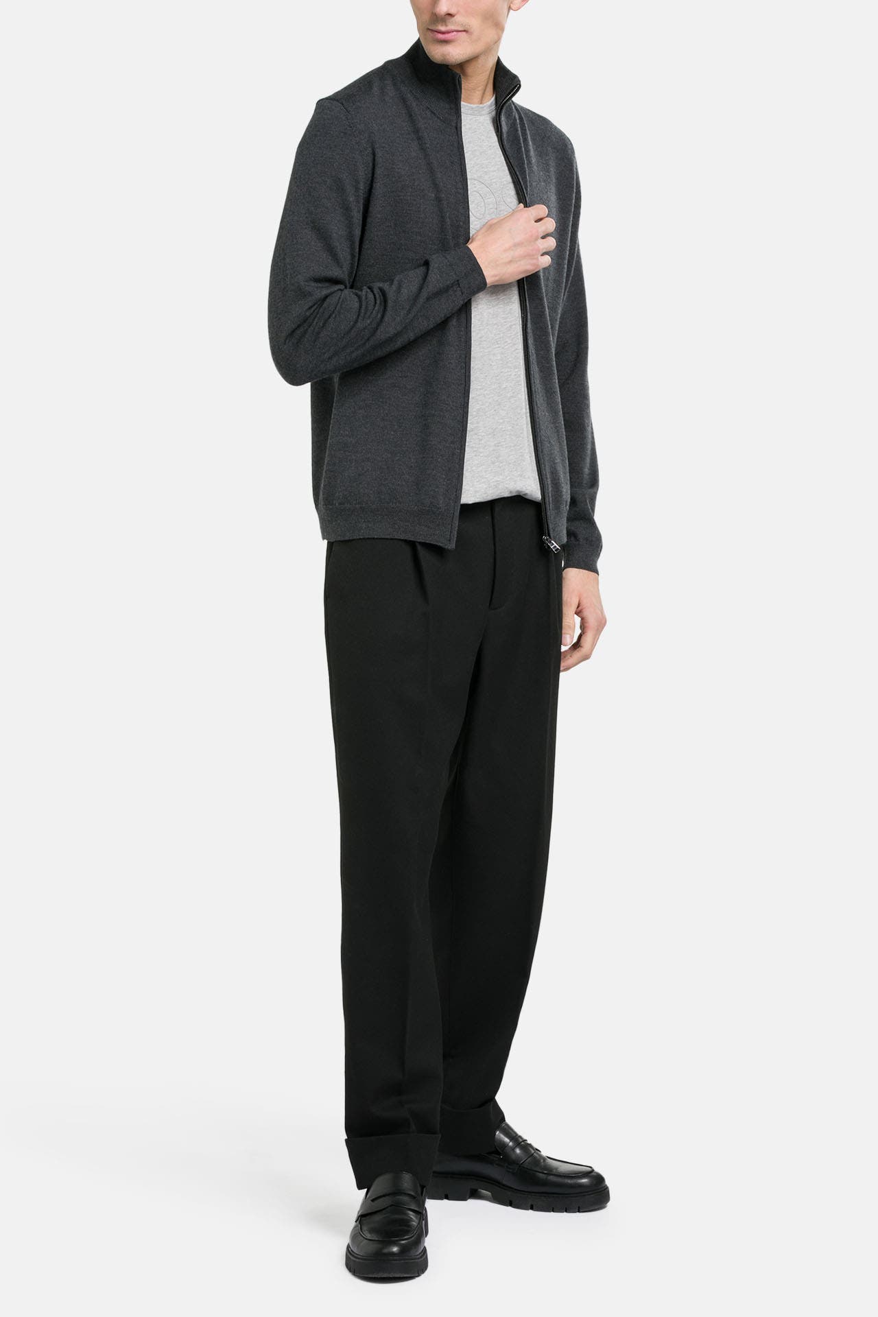BOSS Wolljacke 'Baldemar' dunkelgrau, Bild 1