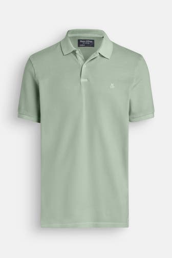 MARC O'POLO Polo-Shirt graugrün Shaped Fit