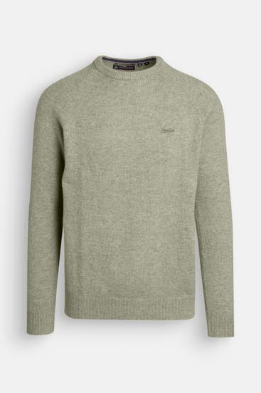 SUPERDRY - Wollmix-Strickpullover pastellgrün