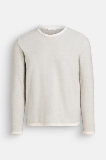 PHIL PETTER Wollmixpullover hellgrau