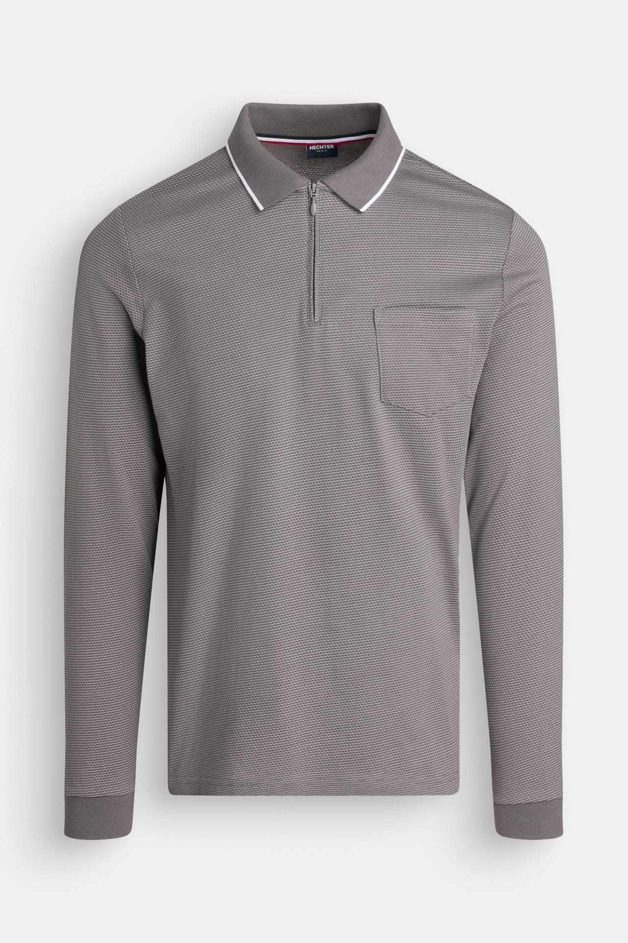 HECHTER Paris Langarm-Polo grau, Bild 1