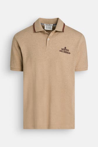 SCOTCH & SODA Polo-Shirt hellbraun