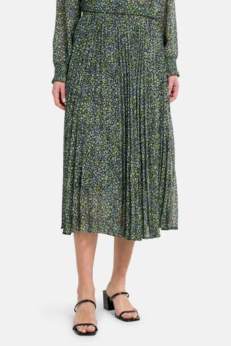 BOSS ORANGE Plissée-Rock 'Vlissole' floral gemustert