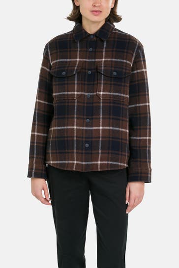 WOOLRICH Wollmix-Overshirt kariert
