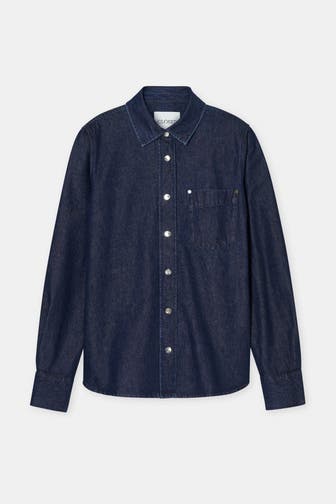 CLOSED Jeansbluse dunkelblau