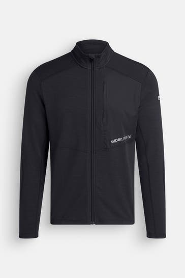 SUPER.NATURAL Fleecejacke schwarz