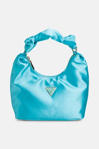 GUESS Handtasche 'Velina' türkis