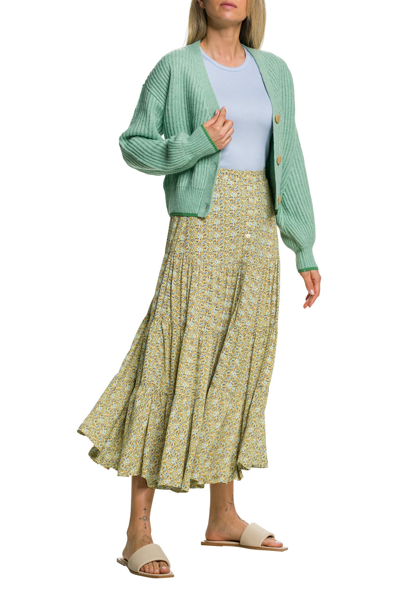 SCOTCH & SODA Rock floral hellgrün » günstig online kaufen  