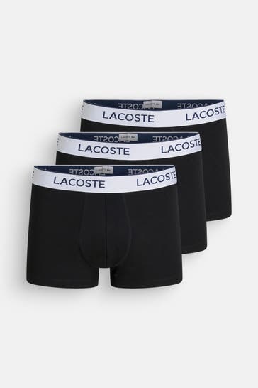 LACOSTE 3er-Pack Boxer Trunks schwarz