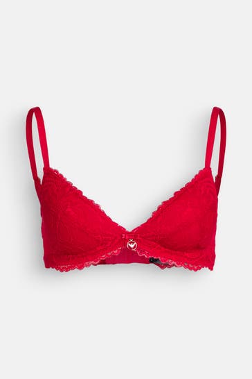 EMPORIO ARMANI Spitzen-BH rot