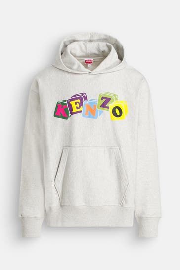 KENZO Hoodie 'Felpa' hellgrau