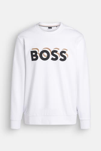 BOSS Sweatshirt 'Soleri' weiß