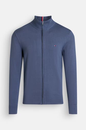 TOMMY HILFIGER Strickjacke dunkelblau