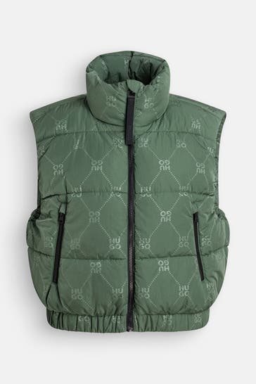 HUGO Steppweste grün