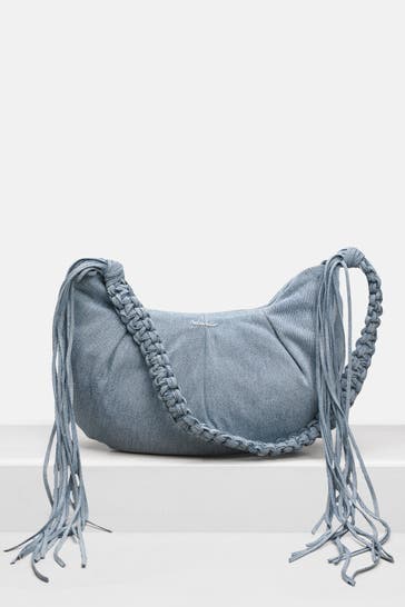 HOLZWEILER Schultertasche 'Cocoon Denim Big' hellblau