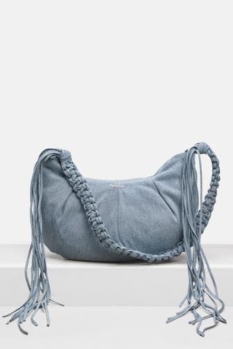HOLZWEILER Schultertasche 'Cocoon Denim Big' hellblau