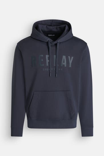 REPLAY Hoodie dunkelblau