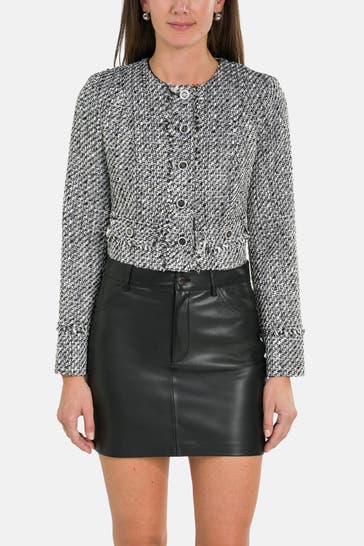 GUESS Bouclé-Blazer 'Sofia' mehrfarbig