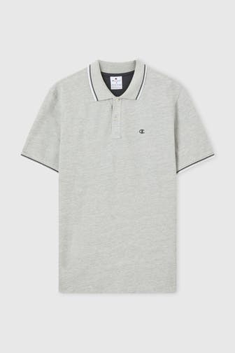 CHAMPION Polo-Shirt grau Regular Fit