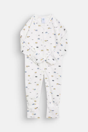 SANETTA Strampler gemustert