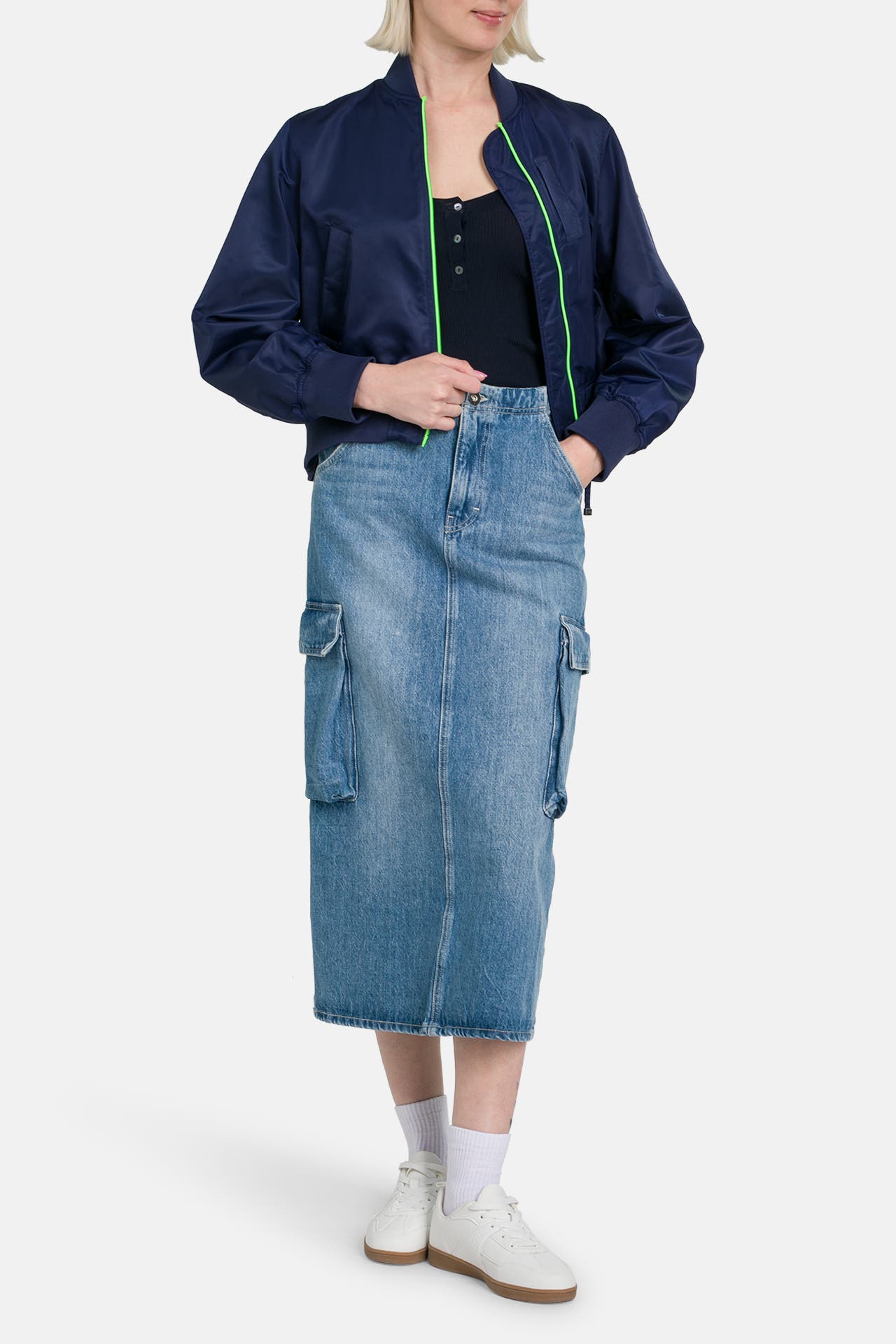 NO. 1 COMO Blouson 'Viola' navy, Bild 1