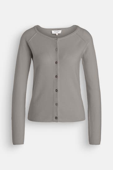 ROSEMUNDE Kaschmirmix-Cardigan 'Laica' steingrau