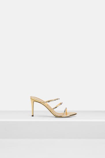 GIUSEPPE ZANOTTI Sandaletten gold-silber