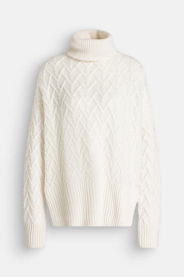 BARBOUR Strickpullover 'Clarence' offwhite