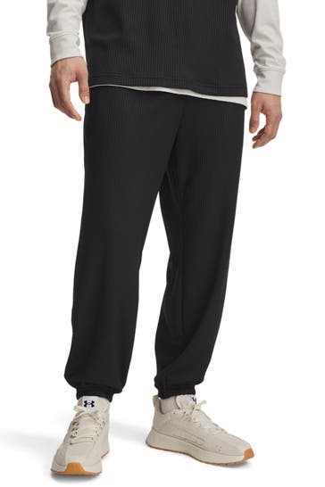 UNDER ARMOUR Sweatpants 'Rival Waffle' schwarz