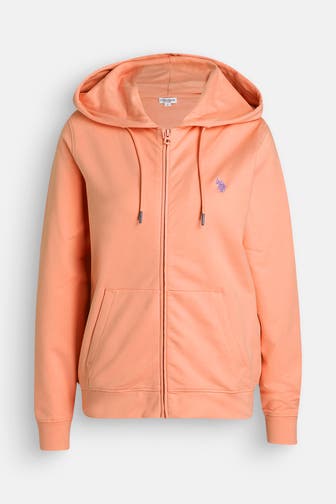 U.S. POLO ASSN. Sweatjacke hellorange
