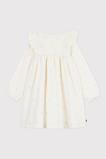 PETIT BATEAU Kleid ecru