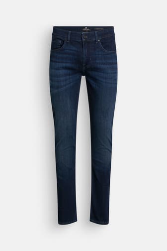 7 FOR ALL MANKIND Jeans dunkelblau slim tapered