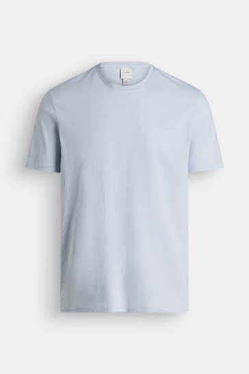 CK JEANS T-Shirt 'Refined Solid' taubenblau