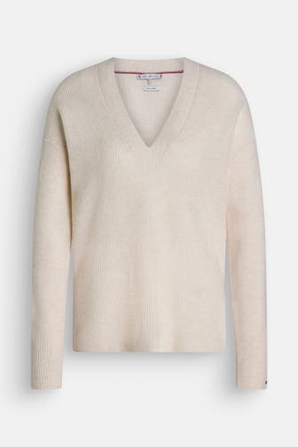 TOMMY HILFIGER Strickpullover creme