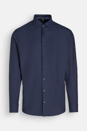 OLYMP Luxor modern fit Business-Hemd dunkelblau Modern Fit