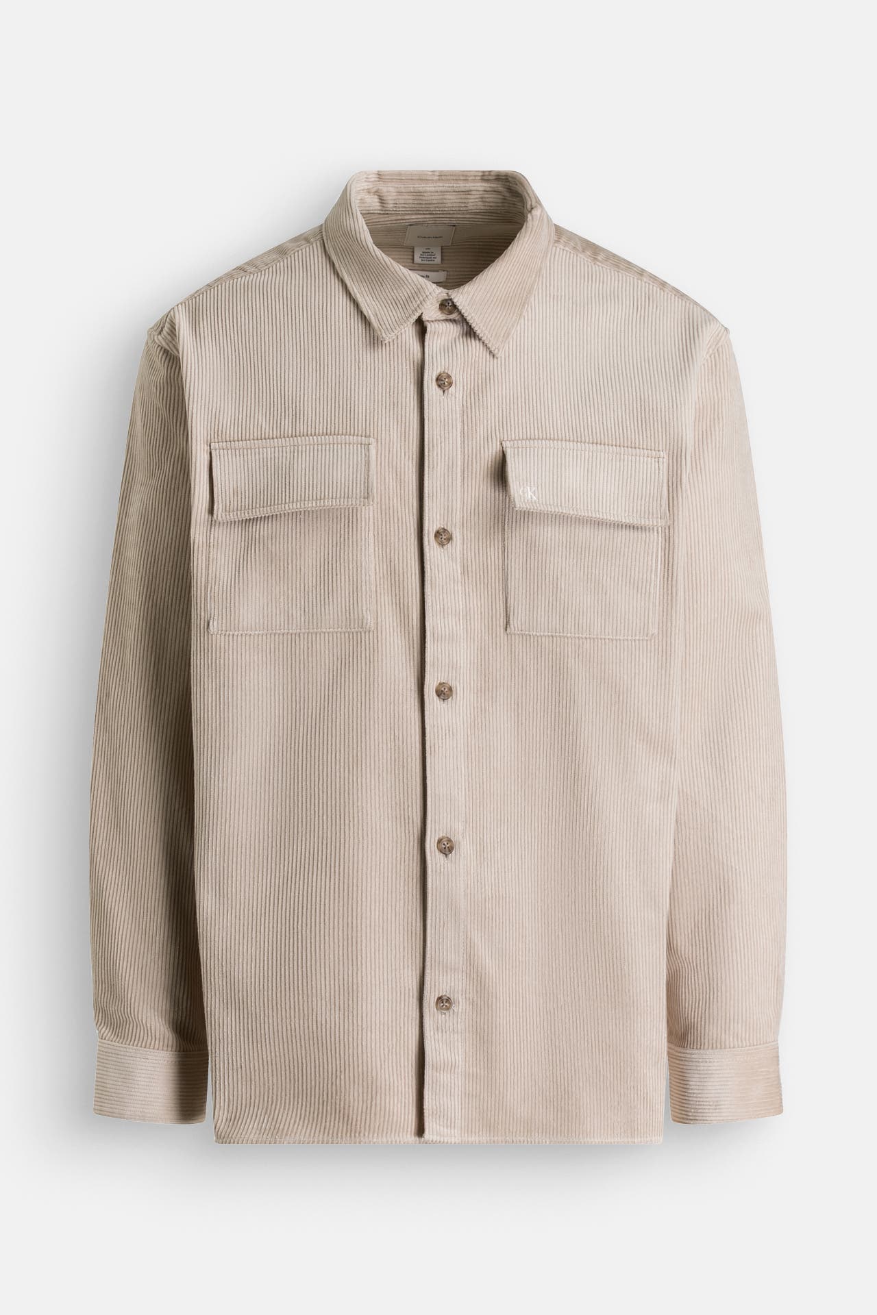 CALVIN KLEIN Cord-Overshirt beige, Bild 1