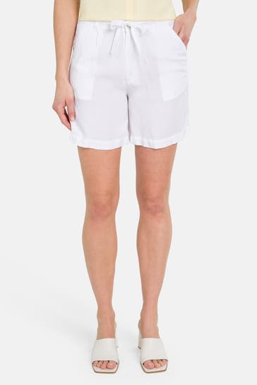 LA MARTINA Leinenmix-Shorts 'Yesmean' weiß