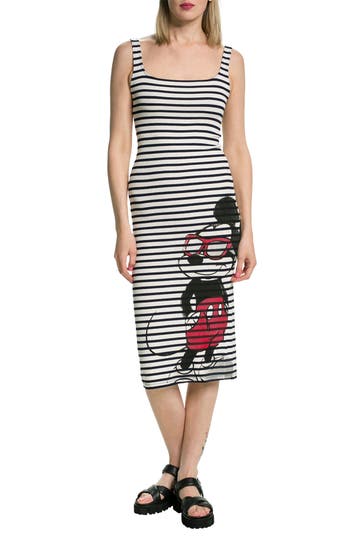 DESIGUAL Jerseykleid gestreift