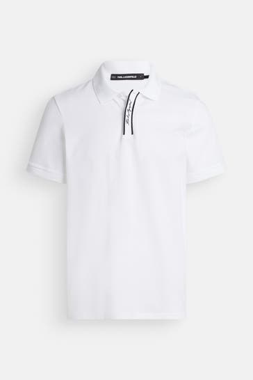 KARL LAGERFELD Polo-Shirt weiß