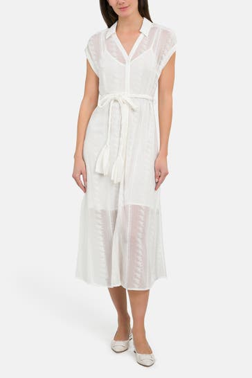 CLAIRE LUISE Blusenkleid weiß