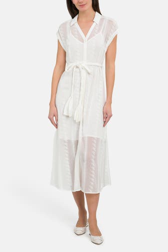 CLAIRE LUISE Blusenkleid weiß