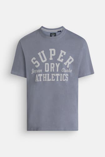 SUPERDRY T-Shirt blaugrau