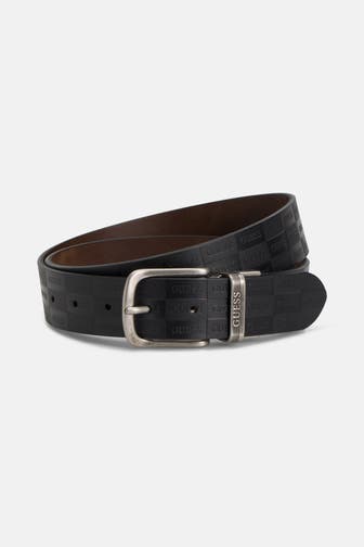 GUESS Leder-Gürtel schwarz