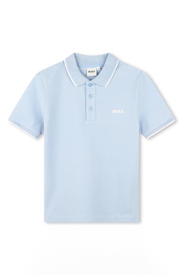 BOSS Polo-Shirt hellblau