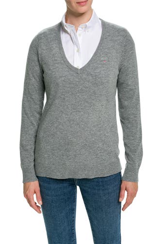 GANT Strickpullover grau