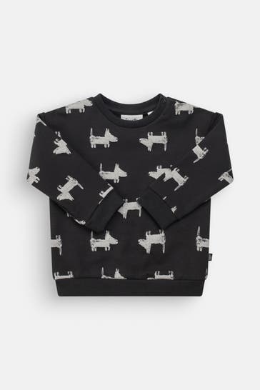 SANETTA Sweatshirt dunkelgrau