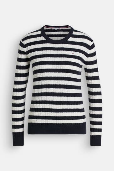 TOMMY HILFIGER Strickpullover gestreift