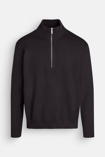 CALVIN KLEIN Strick-Troyer schwarz