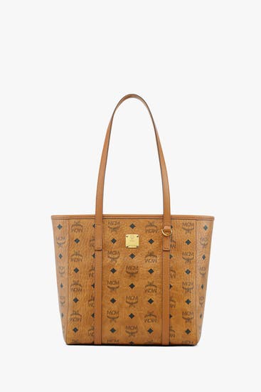 MCM - Schultertasche braun gemustert