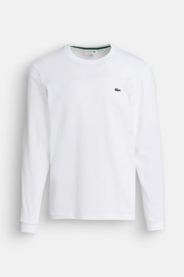 LACOSTE Longsleeve weiß
